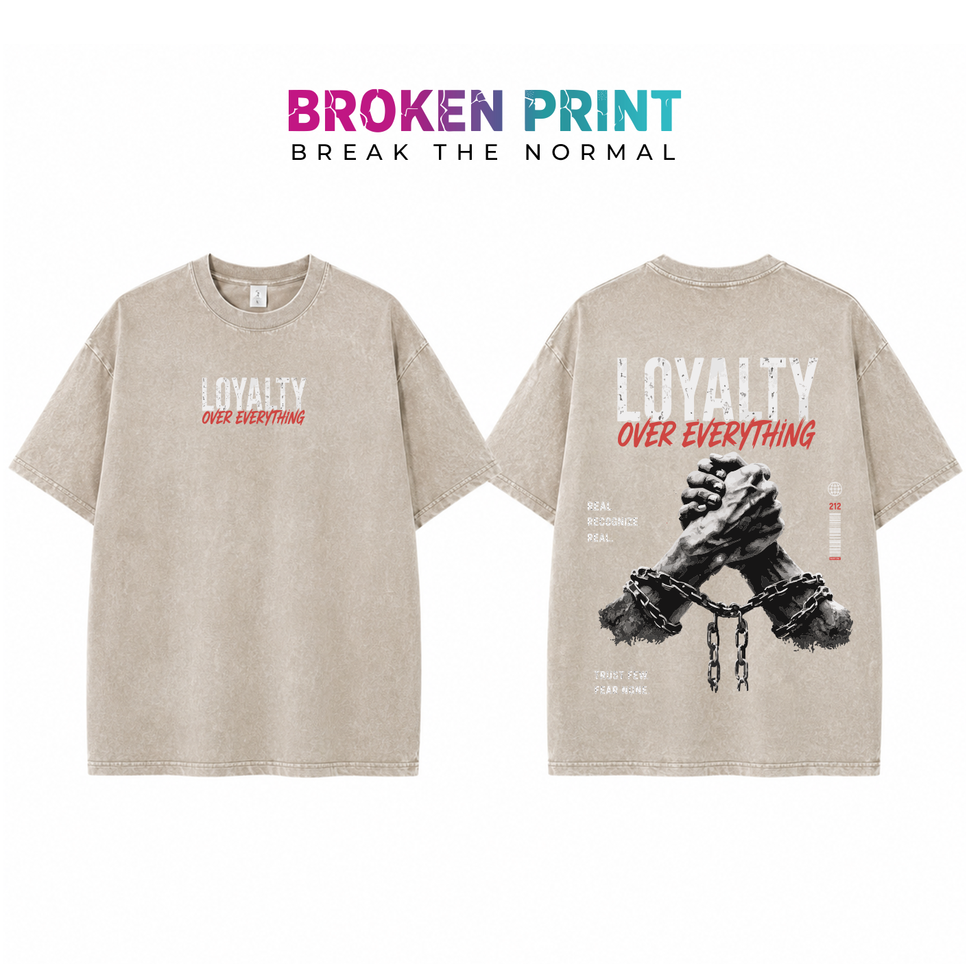 Loyalty Over Everything Oversized T-Shirt