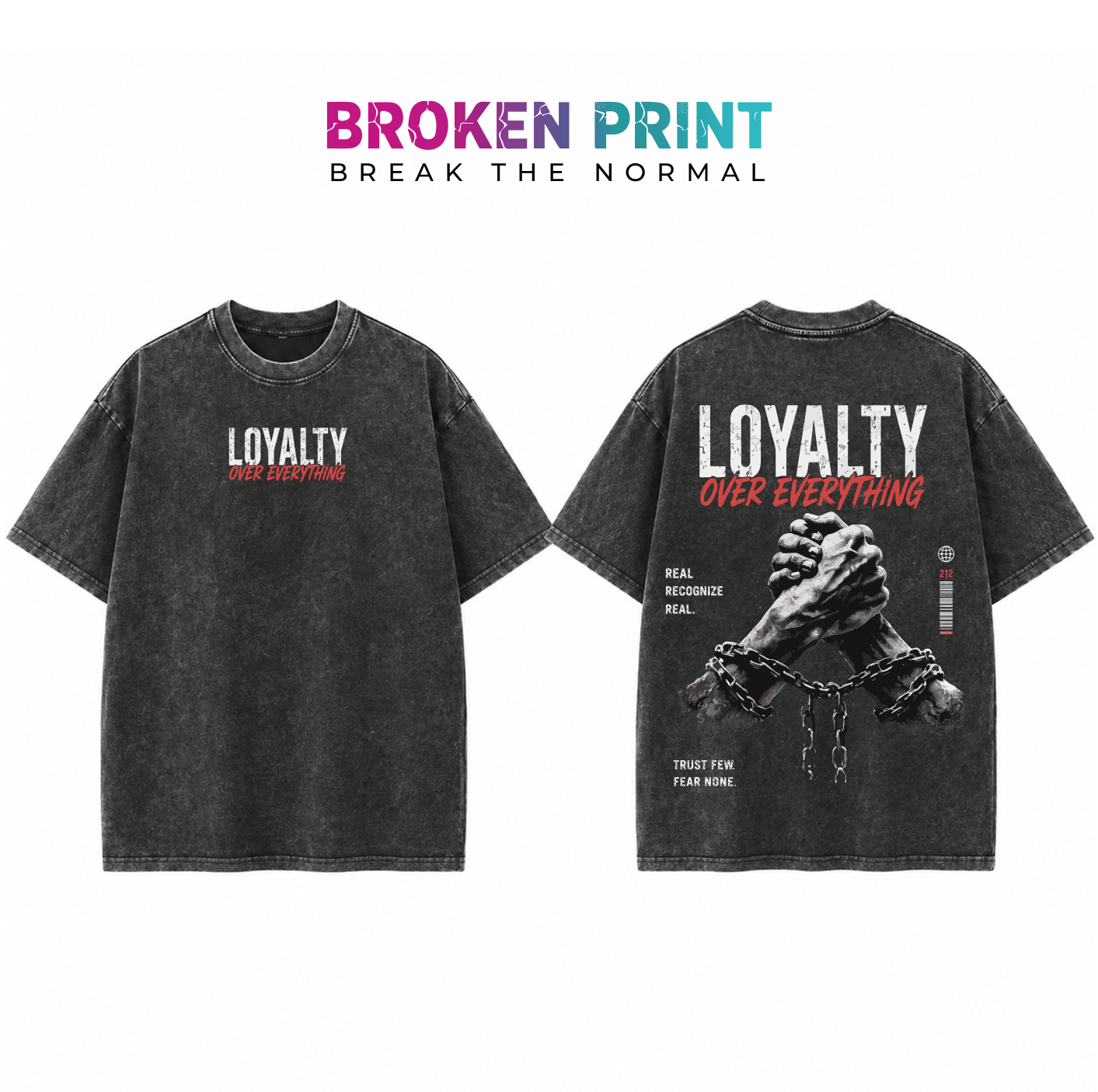 Loyalty Over Everything Oversized T-Shirt